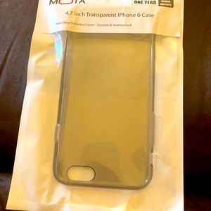 MOTA 4.7 inch transparent iPhone 6 case NWT